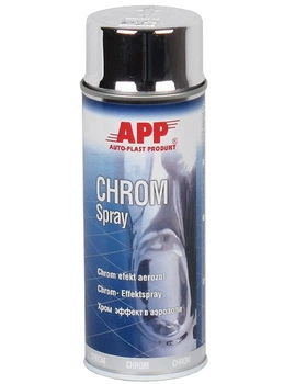 Фарба з ефектом хром | APP Chrom Spray | Аерозоль 400 мл — Сріблястий
