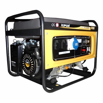 Бензиновий генератор KIPOR KGE6500E 5.5 кВт, однофазний, 220В