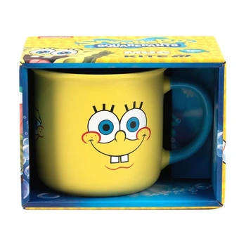 Керамическая кружка Kite Sponge Bob "Губка Боб" 370 мл желтая с голубым (SB25-217-1)