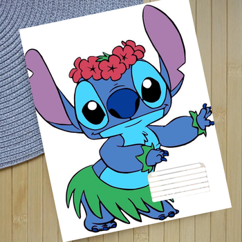 Тетрадь Стич Stitch 18 листов клетка 01