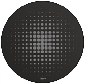 Килимок для крісла Trust Mika Round Mat Black 117 см, круглий, поліестер, протиковзкий, захист підлоги від подряпин