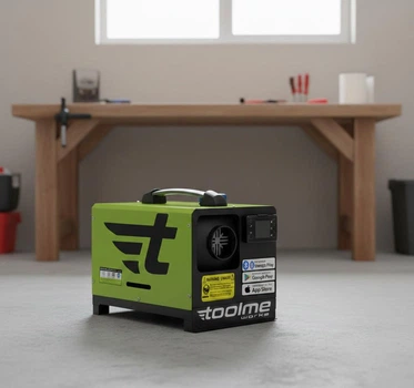 Дизельний автономний обігрівач 9 кВт Webasto TOOLME TM188 Вебасто на дизелі для обігріву вантажівки чи гаража з дисплеєм та пультом ДК із Bluetooth Android / iOS Зелений