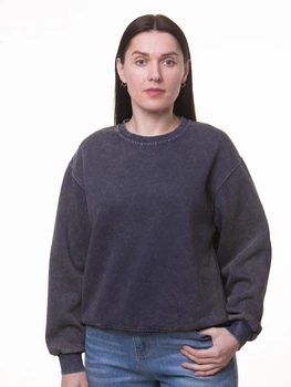 Женский стильный свитшот варка серый Oversize S-XL