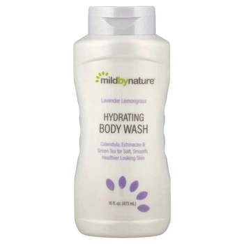 Гель для душу зволожуючий, лаванда та лемонграс Mild By Nature Hydrating Body Wash, 473 мл