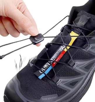 Шнурки з фіксатором для взуття Salomon 120 см Black