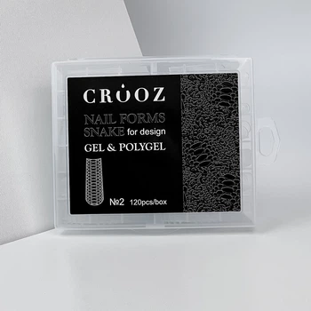 Верхние формы для наращивания ногтей Crooz Nails Forms Snake №2 (Квадрат)