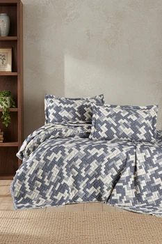 Муслиновое покрывало First choice Blooming Rodya Denim Евро 240 х 260 см Муслин Синий