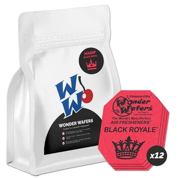 Набор ароматизаторов в пластинах | Wonder Wafers Black Royale | 12 штук