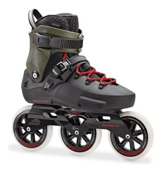 Роликові коньки для дорослих Rollerblade TWISTER EDGE 3WD 36.5 (5US) 230мм Black/army green (07847300 8E6) (265мм)