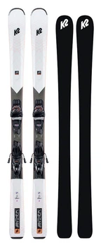 Гірськолижний комплект K2 ANTHEM 76X W+ER3 10 COMPACT QKCLK 142см Білий/чорний (10E0406.243.1+10E1011.143.1) (156 см білий/чорний)