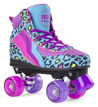 Роликові коньки Rio Roller Leopard 33 (1.0UK) Teal (RIO110RW) (33 Teal, Бірюзовий)