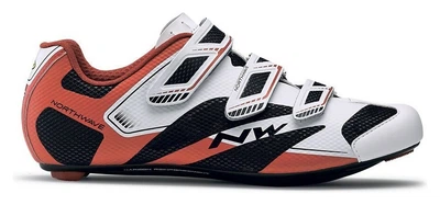 Туфлі велосипедні Northwave SONIC 2 M 42.5 (10.0US) White/black/red (80161015-53) O (273мм black, red, white)