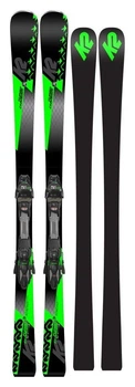 Ліжі гірські (комплект) K2 TURBO CHARGER+MXC 12 TCX LIGHT QCLK 165см Black/green (10C0002.267.1+10B1001.167.1) O (165 см black, green)