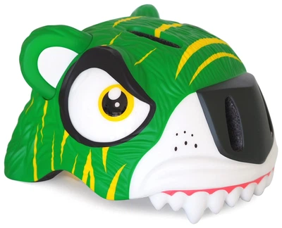 Шолом Сrazy Safety Green Tiger (23,5 см x 19,5 см x 18,5 см 49-55 см регульований Зелений)