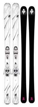 Ліжі гірські (комплект) K2 FIRST LUV+ERP 10 QUIKCLIK 156см White/grey/black (10C0408.273.1+10C1015.173.1) (149 см black, grey, white)