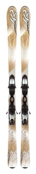 Гірські лижі комплект K2 Supersmooth+MOD 10.0 ER3 139см Бежевий/білий (1020108.122.1+1021012.122.1) (139 см бежевий, білий)