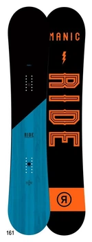 Сноуборд Ride Manic 158 Black/Blue/Orange (12A0022.1.1.) (161 см black)