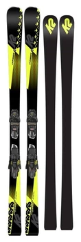 Ліжі гірські комплект K2 CHARGER+M3 11 TCX LIGHT QUIKCLIK 161см Black/Yellow/Grey (10C0003.242.1+10C1004.142.1) (175 см black/grey, yellow)