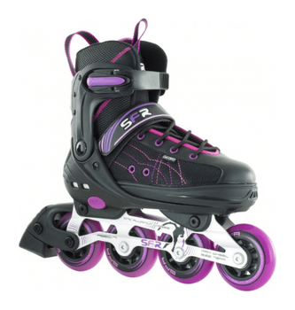 Роликові коньки SFR RX - XT Adjustable 32-35,5 Black Pink (32-35,5 Чорний)