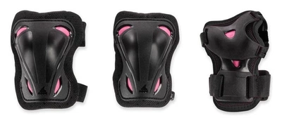 Захисний комплект Rollerblade SKATE GEAR W 3 PACK L Black/Raspberry (069P0500) (L Чорний з рожевим)