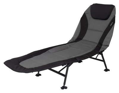Шезлонг туристичний Eurotrail ROYAL 0201 Grey/black (ETCF0085) (200x75x35 см grey/black)