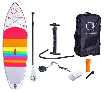 Надувна SUP дошка Ocean Pacific Sunset All Round 96 - White/Red/Blue (FRD.037671)