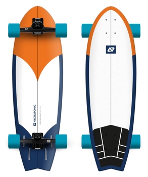 Hydroponic Fish Surf Skate 31,5" серфскейт - Radikal Orange / Navy (FRD.047430)