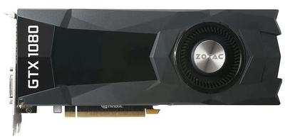 ZOTAC　GEFORCE GTX 1080 8GB Видеокарты Zotac GeForce GTX 1080 купить в Киеве: цена, отзывы