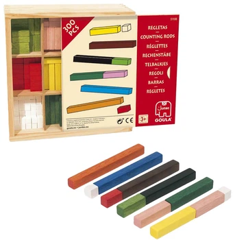 Patyczki do liczenia Jumbo Goula Patyczki do liczenia 10×10 w drewnianym pudełku (51106) (8410446511060)
