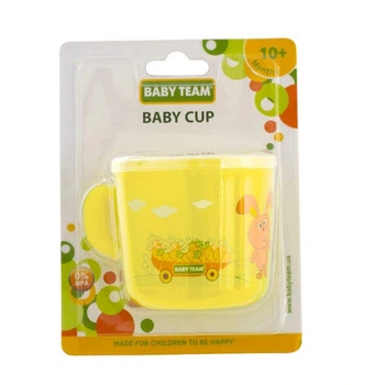 Дитяча чашка з ручкою "прозора" BABY TEAM 200 мл 6007CH(Yellow)
