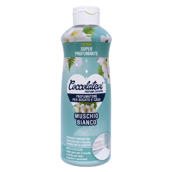 Ароматичний парфум для прання та миття підлог «білий мускус» COCCOLATEVI profuma bucato paVIM. muschio bianco 120 доз 750 мл.