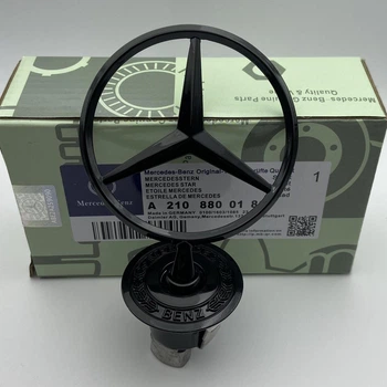 Знак на капот Mercedes-Benz приціл емблема 221 W202 W203 W204 W208 W210 W220 a2108800186 чорний глянець герб