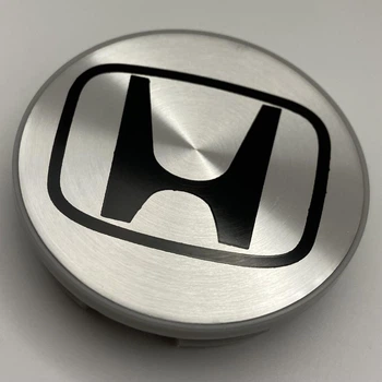 Колпачок для дисков Honda 44732-S0X-A01 69 мм 64 мм серый с черным логотипом заглушка хонда