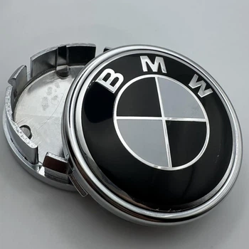 Колпачок на диски BMW БМВ 64 мм 61 мм бело черные заглушка