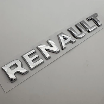 Напис Renault (Рено) на кузов шильдик табличка метал 160 мм 20 мм емблема на багажник хром
