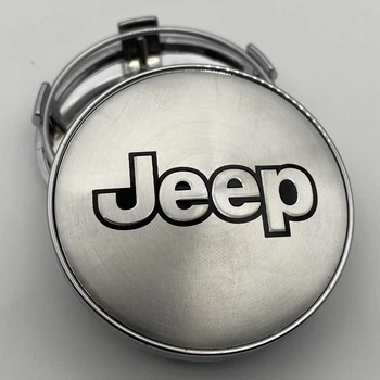 Колпачок на диски Jeep 60 мм 56 мм джип заглушка в диск серебро