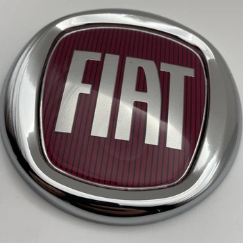 Эмблема значок на капот, багажник Fiat Фиат 120 мм красный