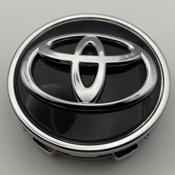 Колпачок c логотипом Toyota 63 мм 58 мм черный тойота заглушка