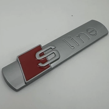 Эмблема значок s-line на крыло audi sline матовая шильдик