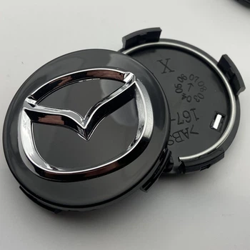 Колпачок в диски Mazda 56 мм 57 мм черные 167CAP заглушка мазада заглушка