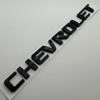 Знак шильдик емблема табличка задня для Chevrolet на багажник 195 мм 20 мм шевроле чорний
