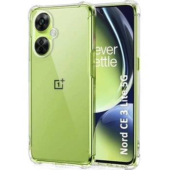 Чехол-накладка GETMAN Ease Logo TPU для OnePlus Nord CE 3 Lite , прозрачный защитный кейс с усиленными углами, защитой камеры Бесцветный (прозрачный)