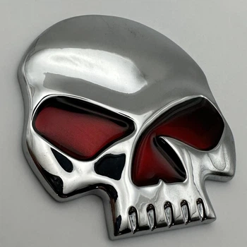 Металлический шильдик эмблема ЧЕРЕП Харли Дэвидсон Harley Davidson 68 мм 65 мм Punisher 3d
