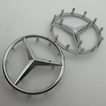 Эмблема значок Mercedes в руль 51 мм на подушку безопасности хром ( мерседес ) знак