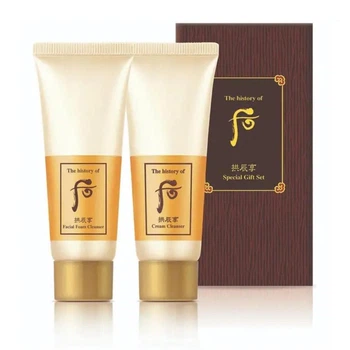 Люксовый набор двухфазного очищения кожи The History of Whoo Gongjinhyang Cleanser Special Duo Kit 40+40 мл