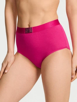 Жіночі трусики Victoria's Secret (7496733812373) Logo Cotton Heart Shine Patch Modern Brief M рожеві