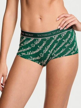 Женские трусики Victoria's Secret (2561288733) Logo Cotton Boyshort M зеленые