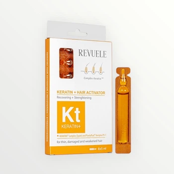 Ампули для волосся KERATIN+ Активатор відновлення Revuele, 8*5 мл В