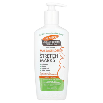 Масажний лосьйон від розтяжок Palmer's, Massage Lotion for Stretch Marks, з маслом какао і вітаміном Е, 250 мл