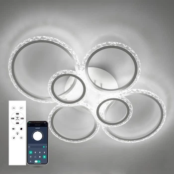 Світильник LED стельовий LUMINARIA EUROPA 100W 6R WHITE/ICE (з пультом)